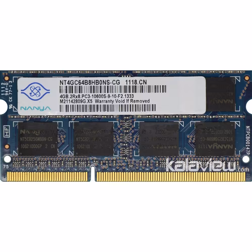 رم لپ تاپ نانیا 4GB مدل DDR3 باس 1333MHZ-10600 چین NT4GC64B8HB0NS-CG (CHN) تایمینگ CL9