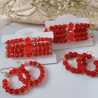 دستبند و گوشواره یلدایی