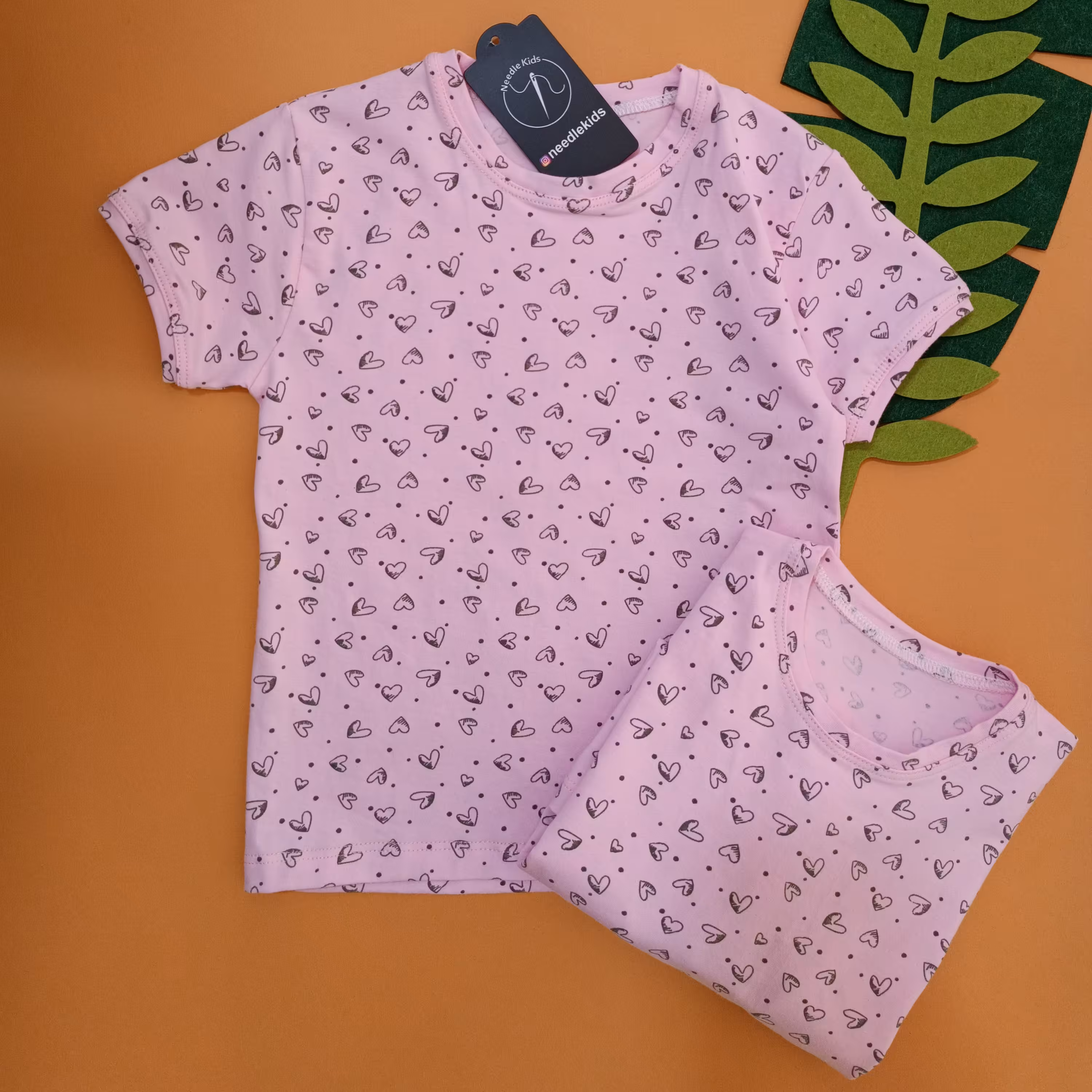 تیشرت تک نخ پنبه سایز 40 45 تک رنگ صورتی 