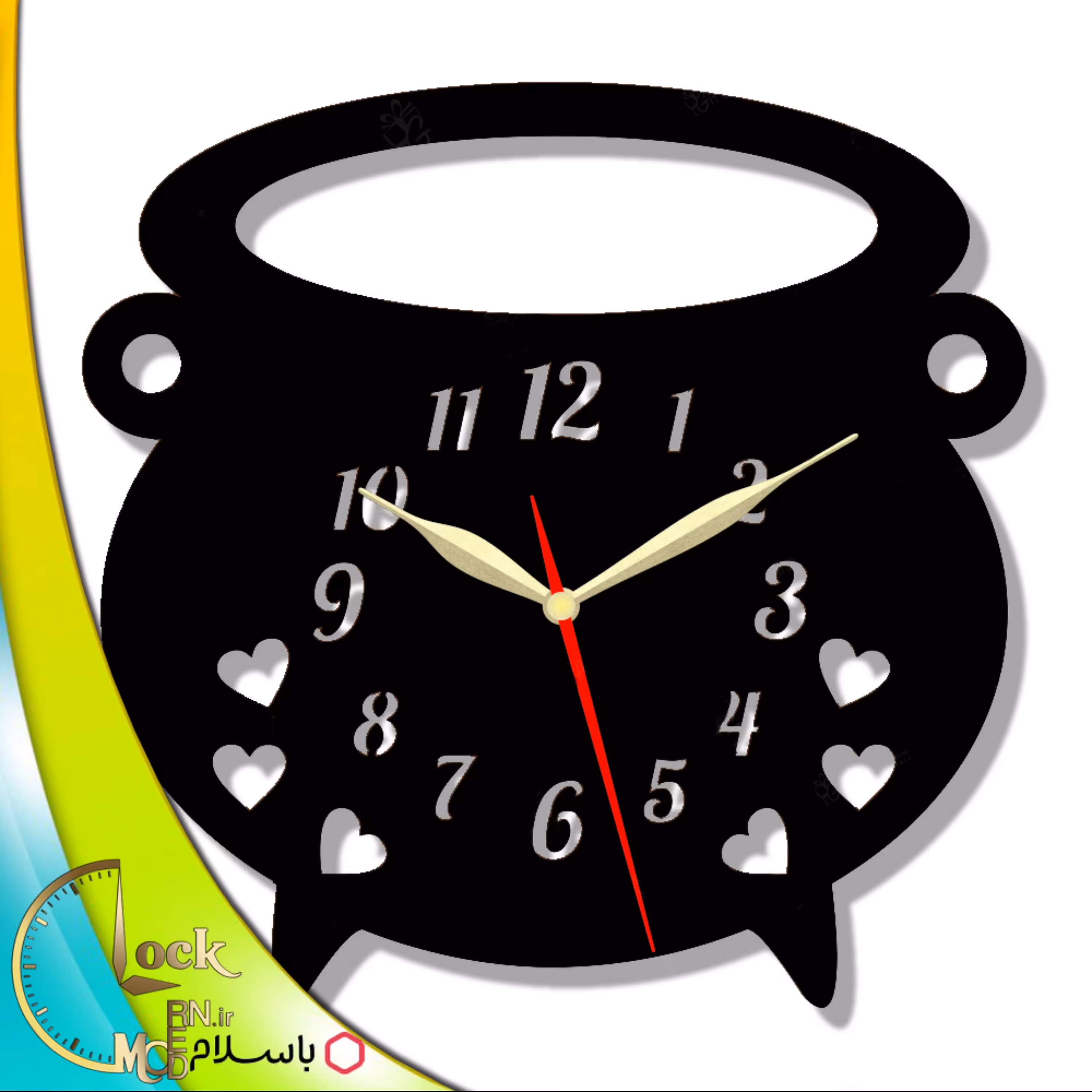 ساعت دیواری طرح آشپزخانه کد 749