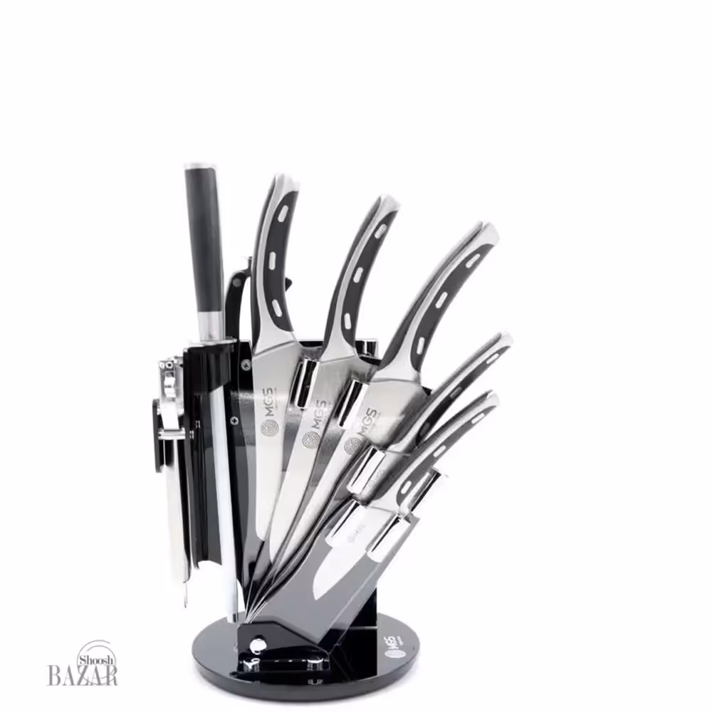 سرویس کارد آشپزخانه 9 پارچه ام جی اس مدل S-K162204-T9(A5D)