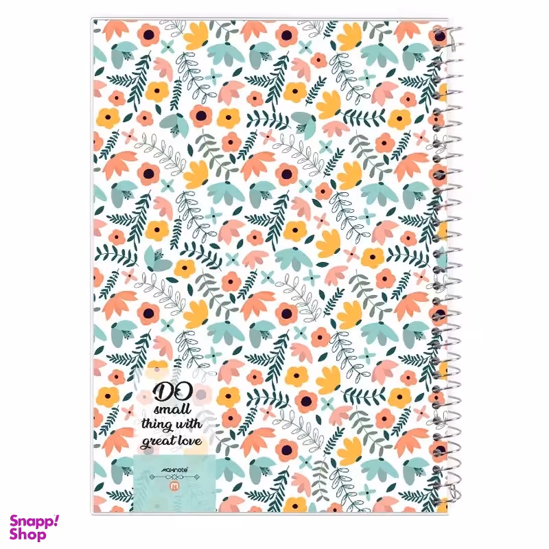 دفتر مشق 80 برگ مکث نوت طرح گل کد 9820