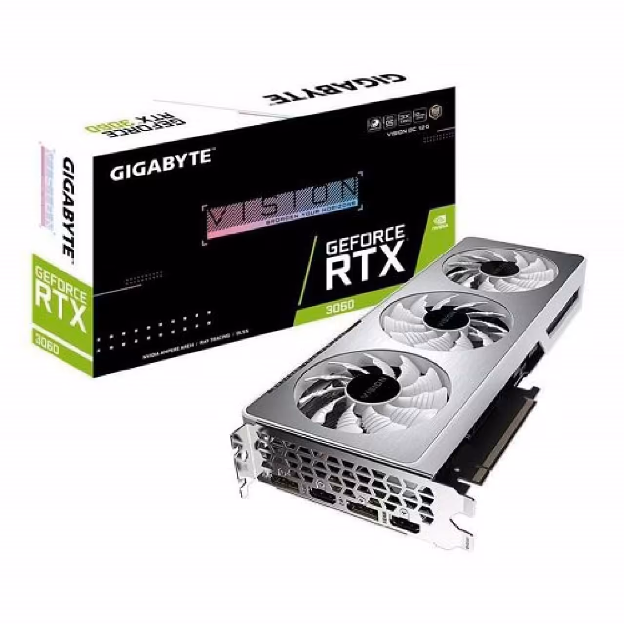 کارت گرافیک گیگابایت مدل GeForce RTX 3060 VISION OC 12G