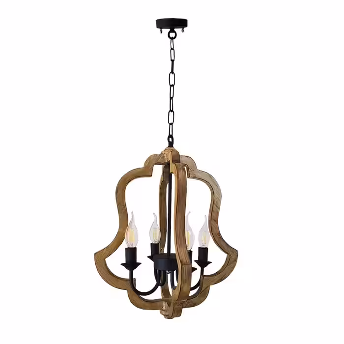 لوستر 4شعله چوبی -لوستر 4شعله -لوستر  مدرن -لوستر اتاق خواب -لوستر اسپرت -لوستر آویز مدرن -لوستر آویز چهار شعله