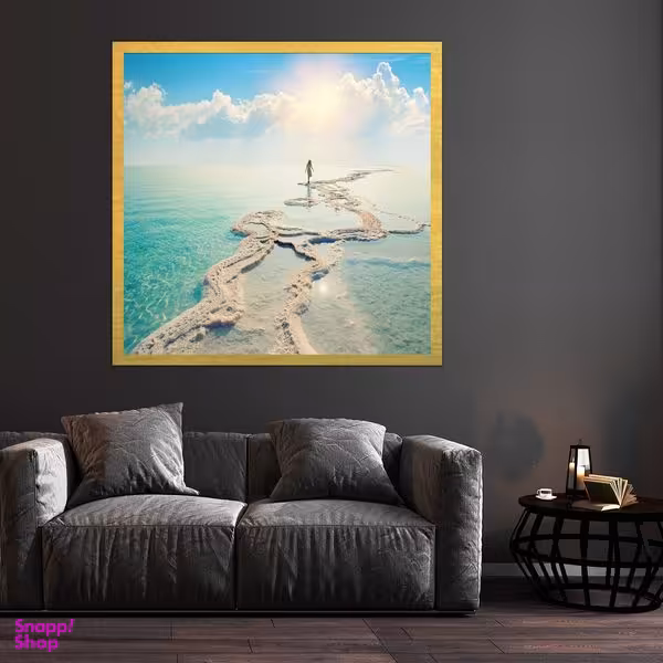 تابلو بکلیت طرح دریا مدل قاب شاسی T-S10314