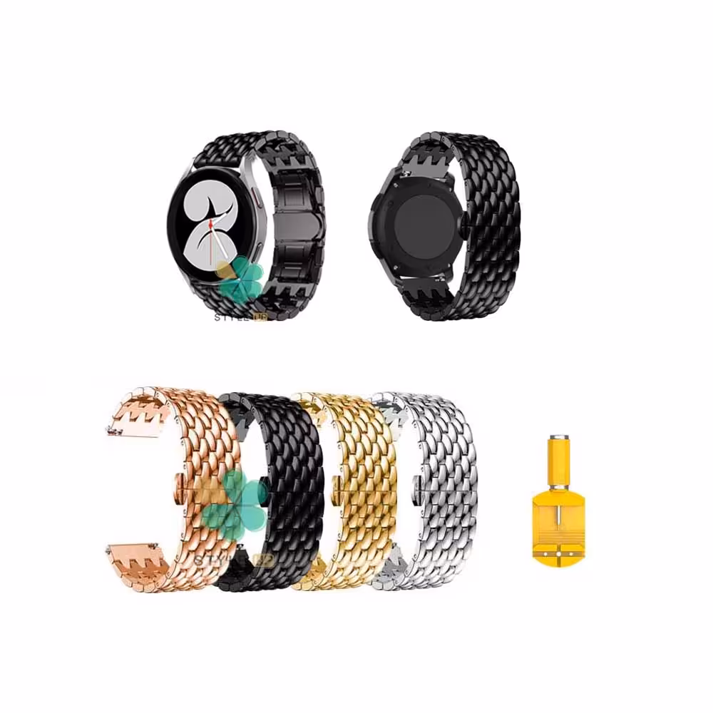 بند ساعت سامسونگ Galaxy Watch 4 مدل فلزی طرح دراگون