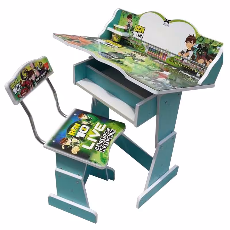 خرید میز و صندلی تحریر کودک طرح بن تن مدل MDF