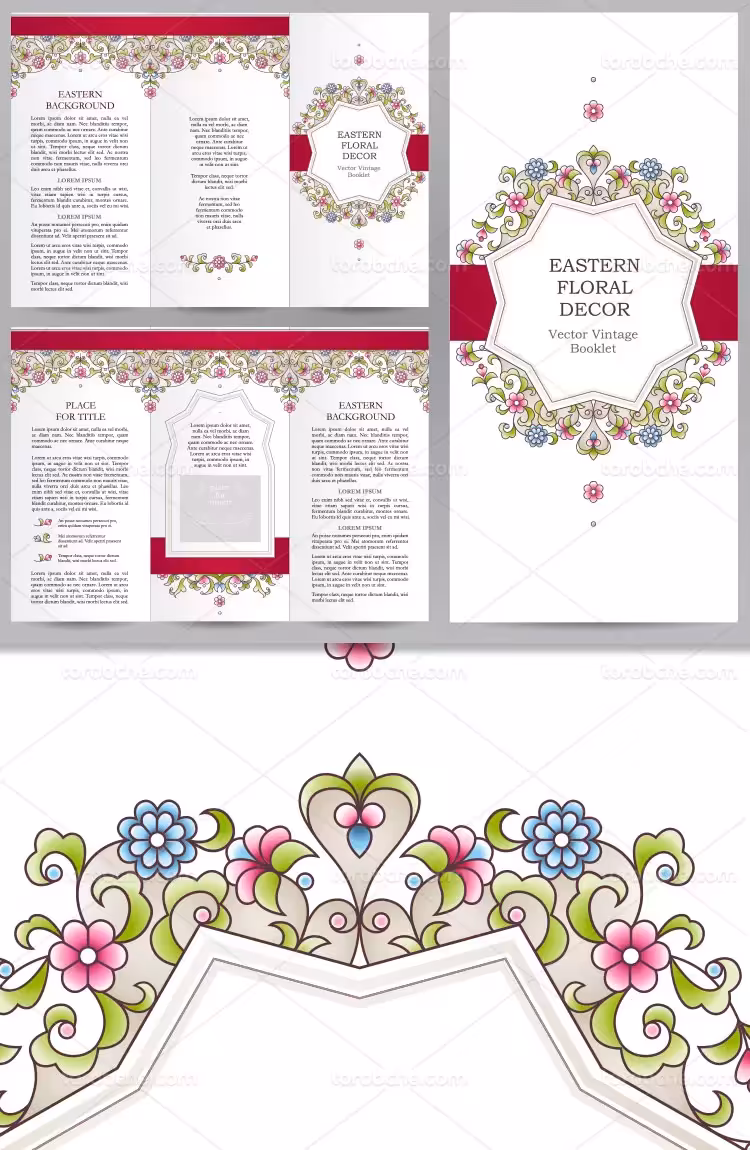 وکتور بروشور سنتی با کیفیت | گرافیک با طعم تربچه