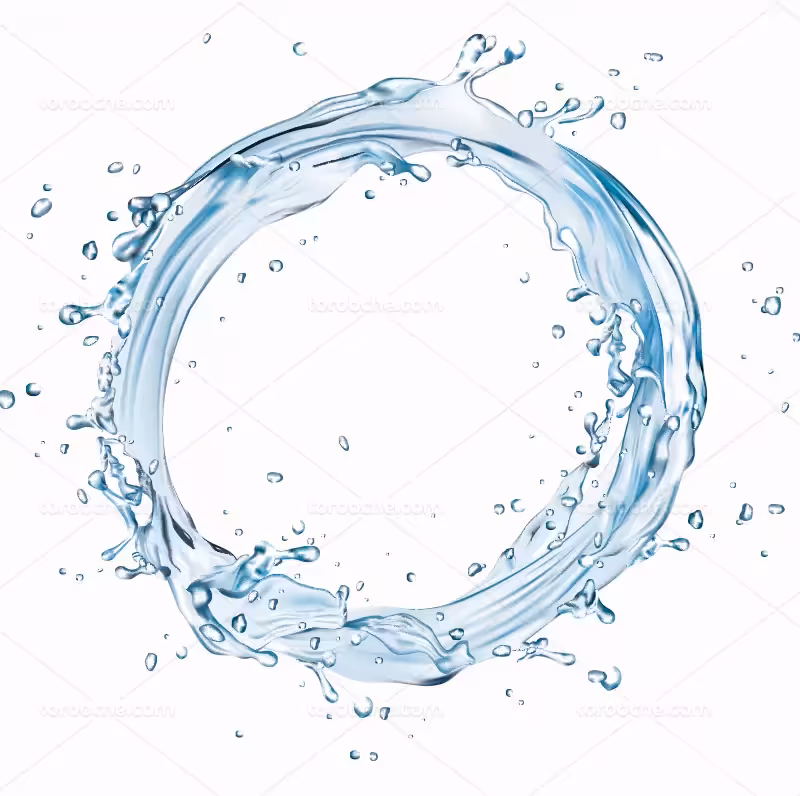 وکتور حلقه آب | گرافیک با طعم تربچه