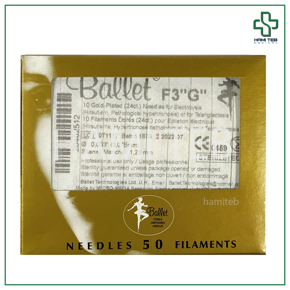 سوزن الکترولیز F3 طلایی