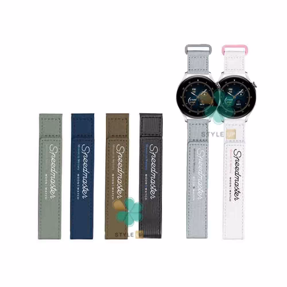 بند چرمی چسبی ساعت هواوی واچ Huawei Watch 3 مدل SpeedMaster