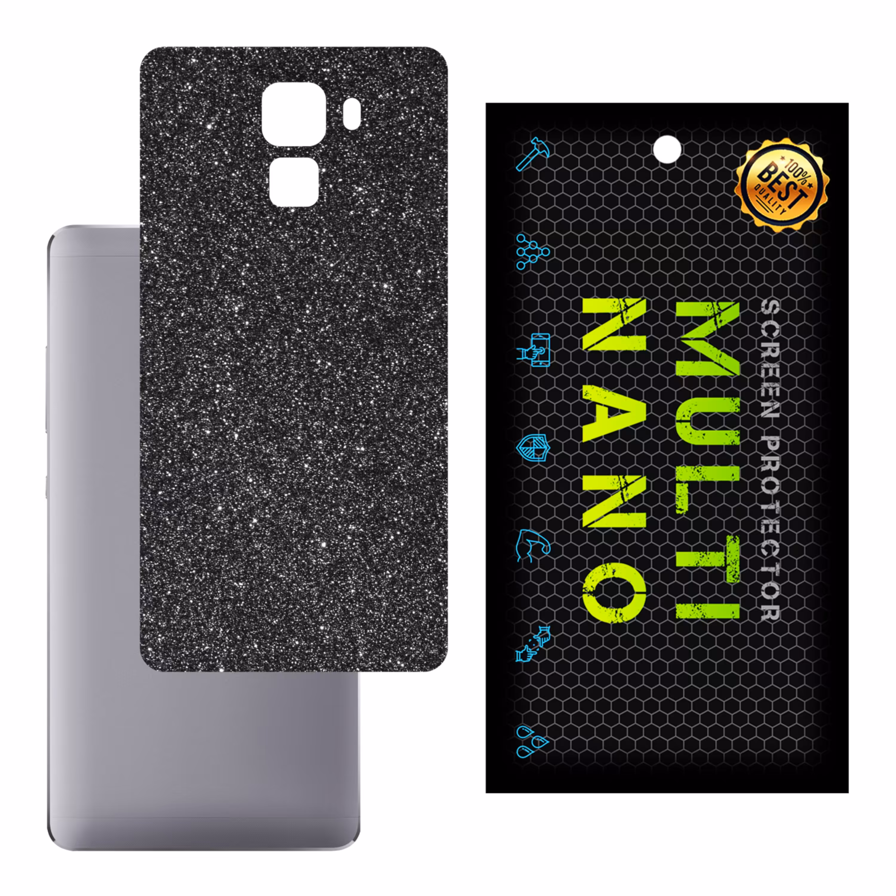 برچسب پوششی MultiNano مدل X-G1F-Gray برای پشت موبایل هوآوی Honor 7