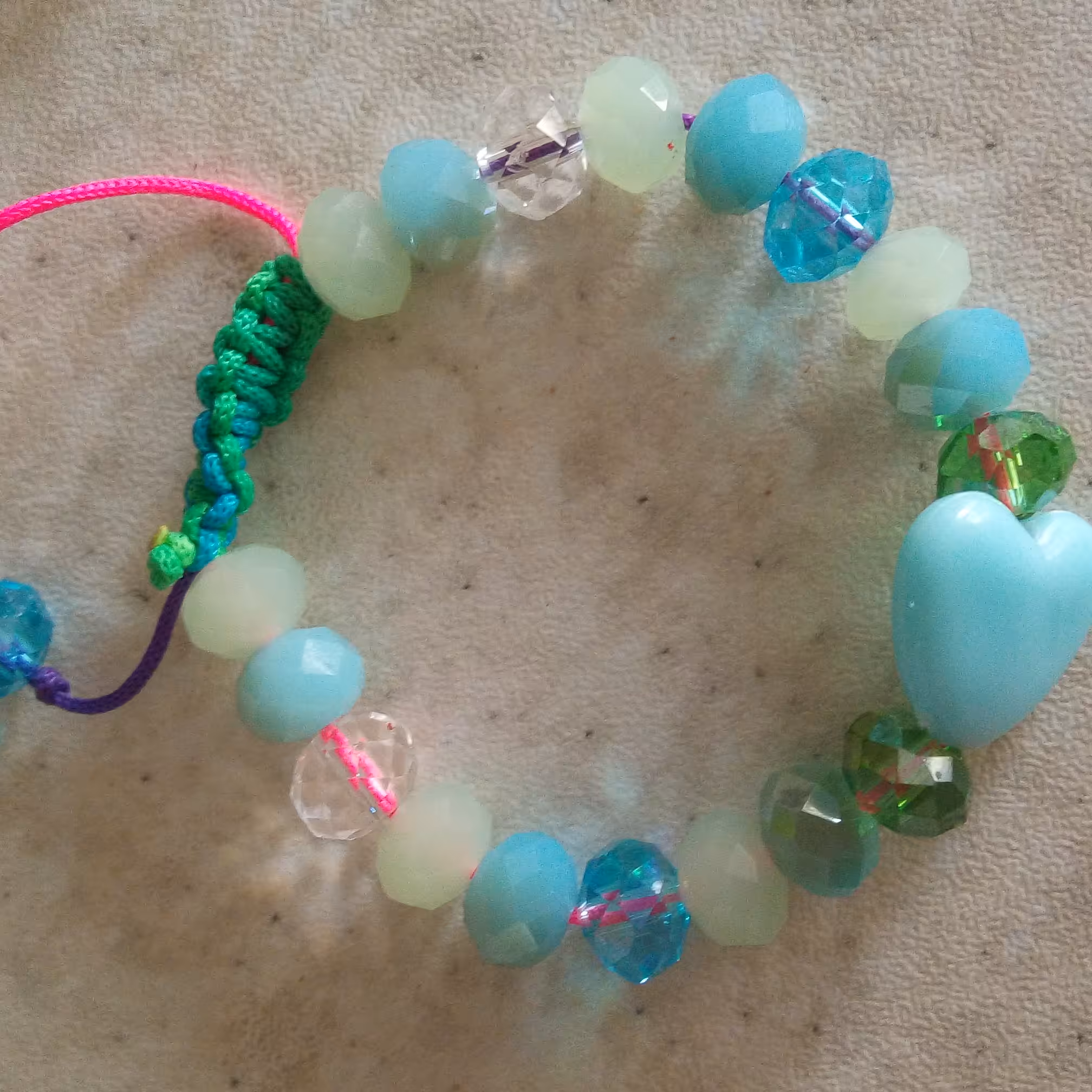 دستبند مهره کریستالی