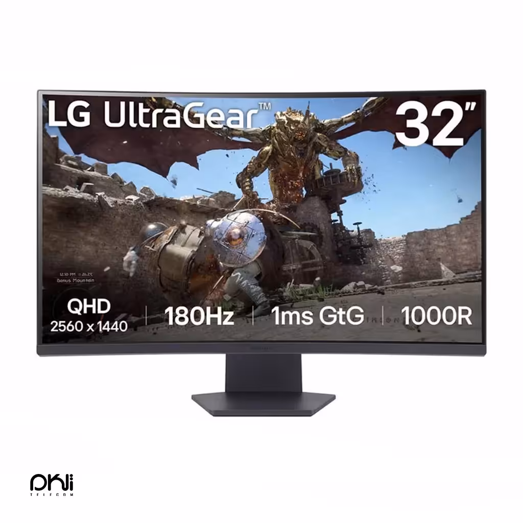 مانیتور گیمینگ خمیده ال جی مدل 32GS60QC-B سایز 32 اینچ - تلکام