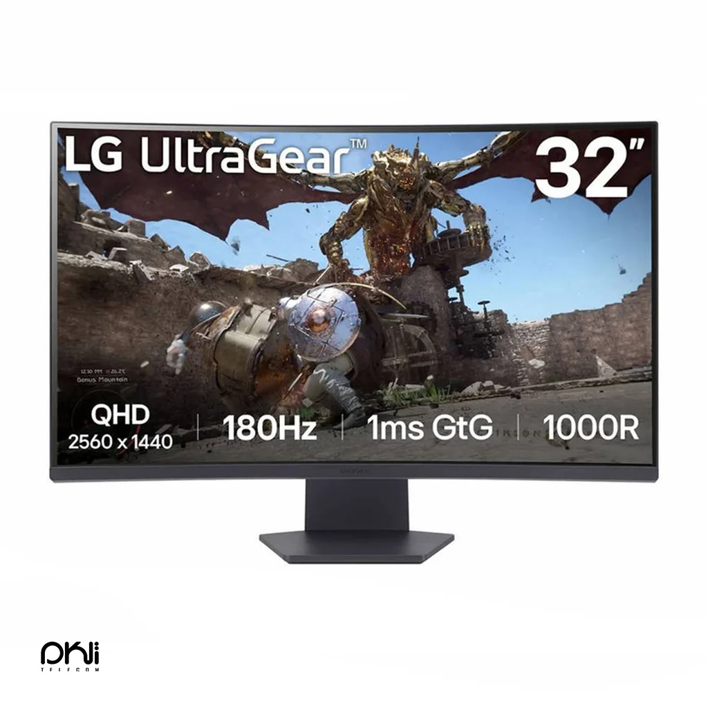 مانیتور گیمینگ خمیده ال جی مدل 32GS60QC-B سایز 32 اینچ - تلکام