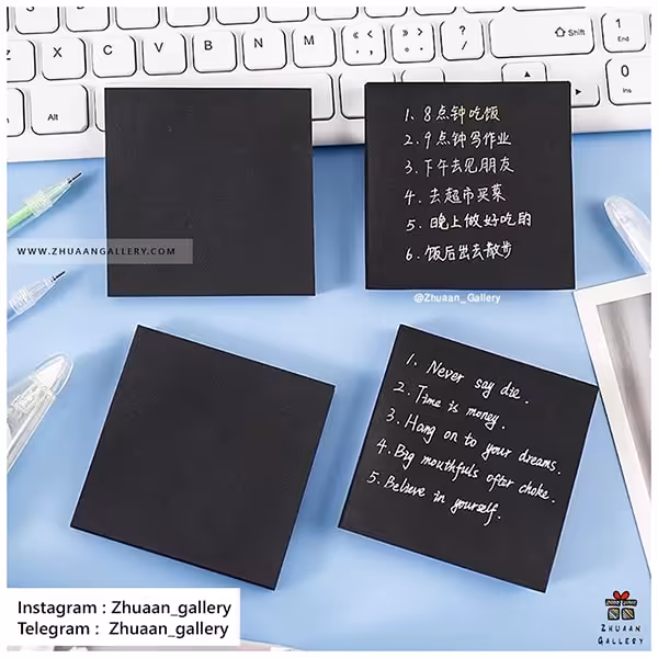 استیکی نت مربعی مشکی