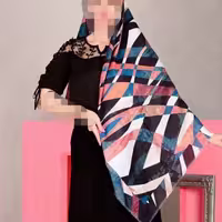 حراج حراج روسری پاییزه قواره 140 ریشه پرزی برند کنزو در رنگهای مختلف