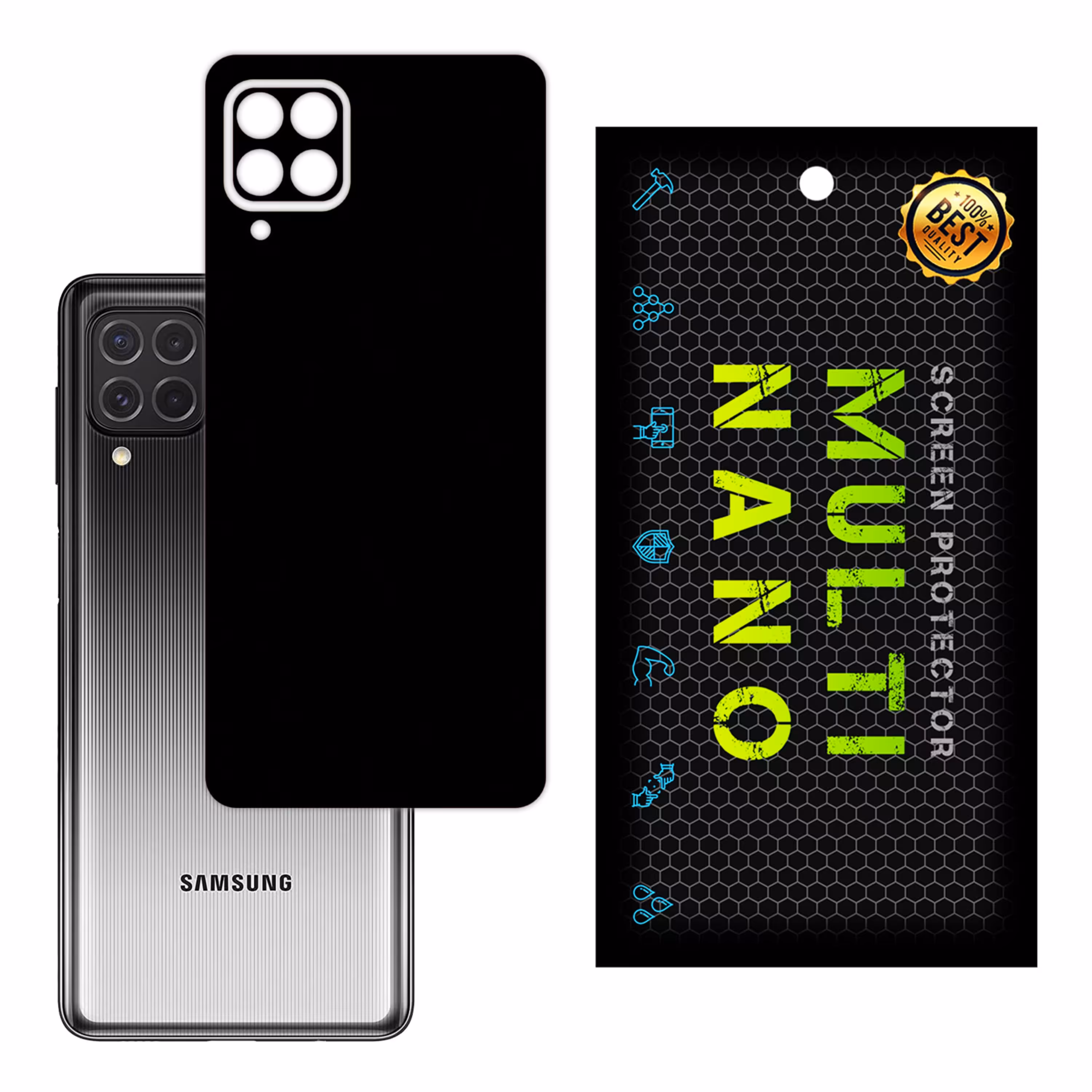 برچسب پوششی MultiNano مدل X-F1M-Black برای پشت  مویایل سامسونگF62
