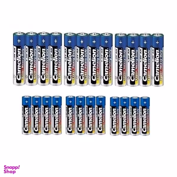 باتری قلمی و نیم قلمی کملیون مدل Super Heavy Duty بسته 24 عددی