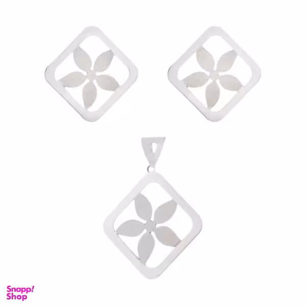 نیم ست نقره زنانه طرح ستاره کد M109