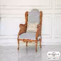 مبل تک‌ نفره کویین رومینا حصیری