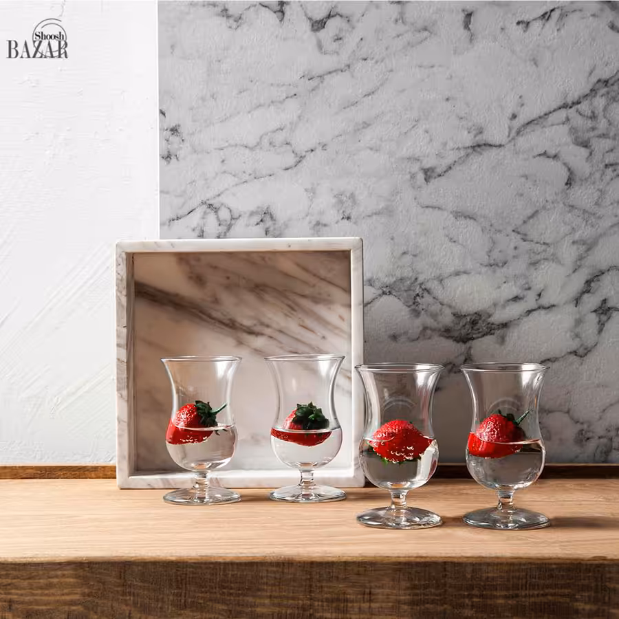 استکان کمرباریک پایه دار پاشاباغچه کد 440221