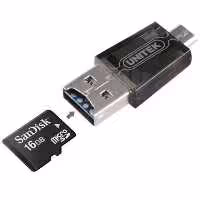 کارت خوان Micro SD و OTG یونیتک مدل Y-2212