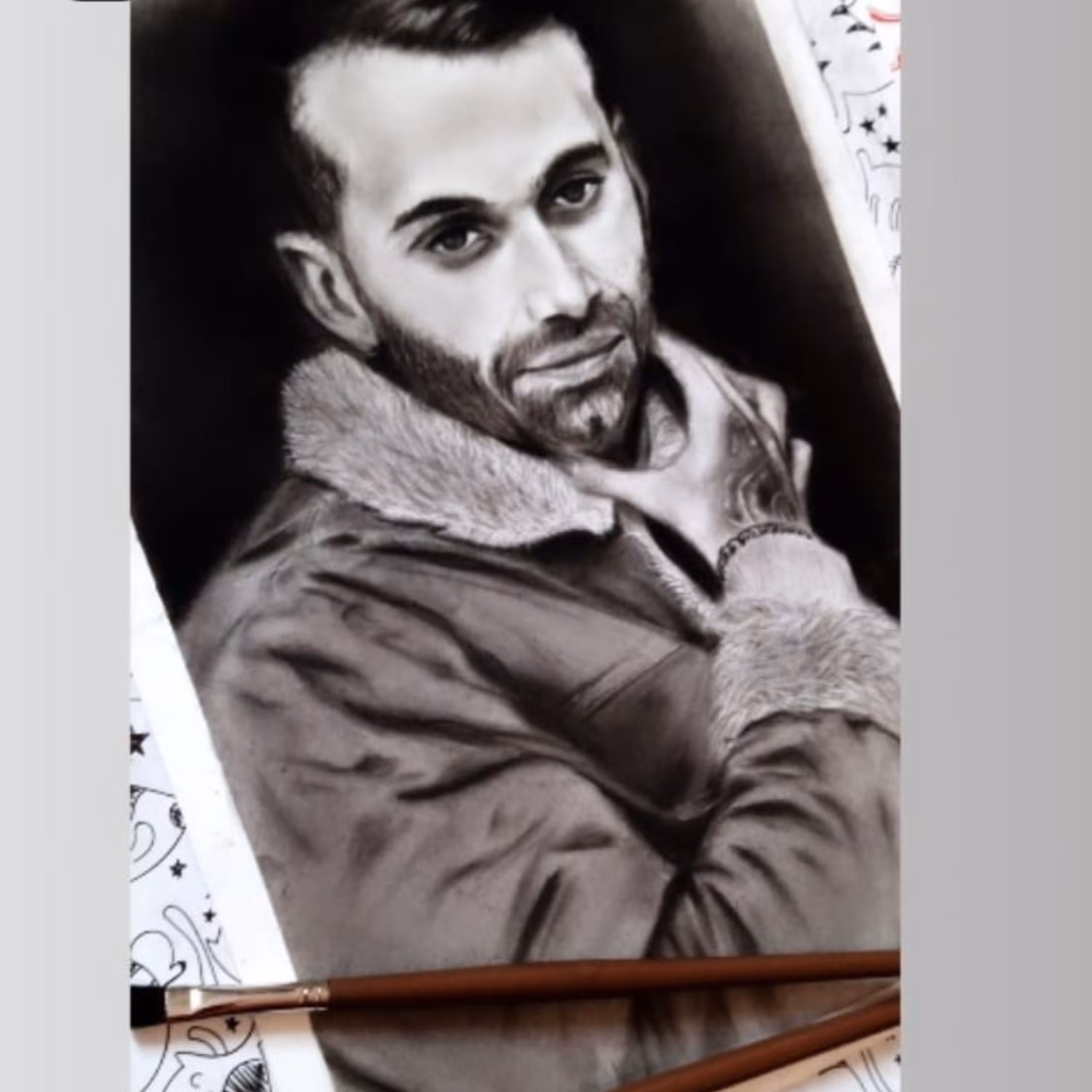 طرح سیاه قلم