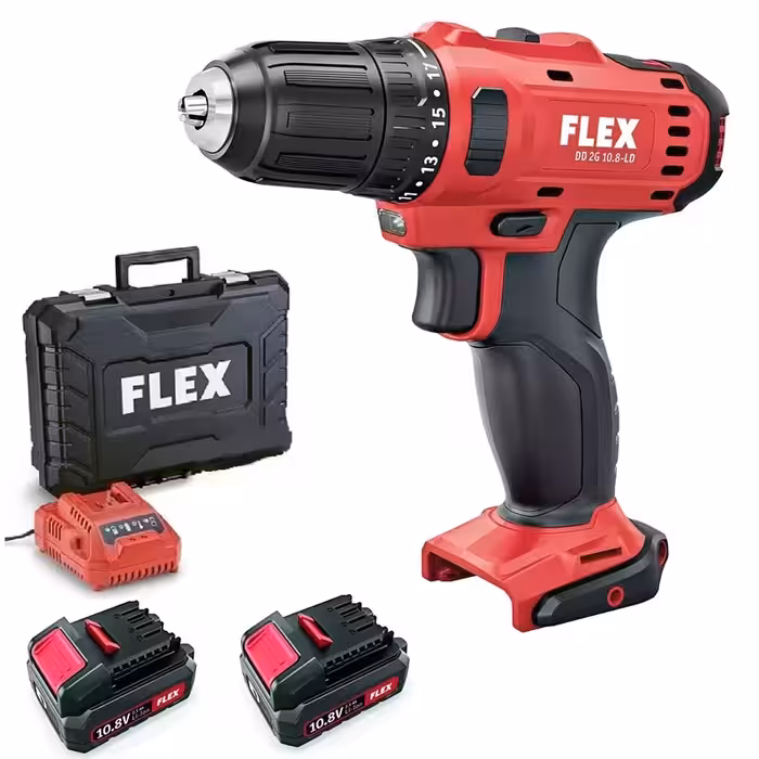 دریل پیچ گوشتی شارژی فلکس مدل DD 2G 10.8LDBc2.5