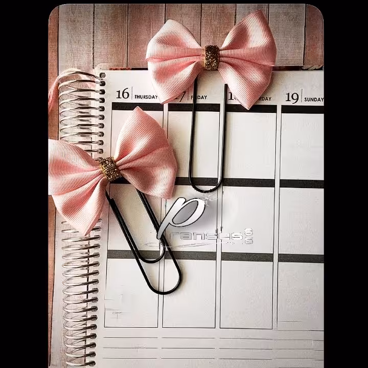 گیره کاغذ فانتزی مدل پاپیون (بسته 3عددی)