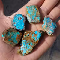 پک اقتصادی سنگ راف فیروزه نیشابور  زیبا محشر گلچین شده صد در 100 طبیعی دیدنی شاهکار خلقت خارق العاده 9404