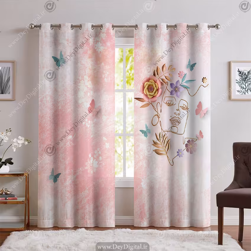 پرده چاپی سه بعدی برای کلینیک پوست و مو  PK-5829