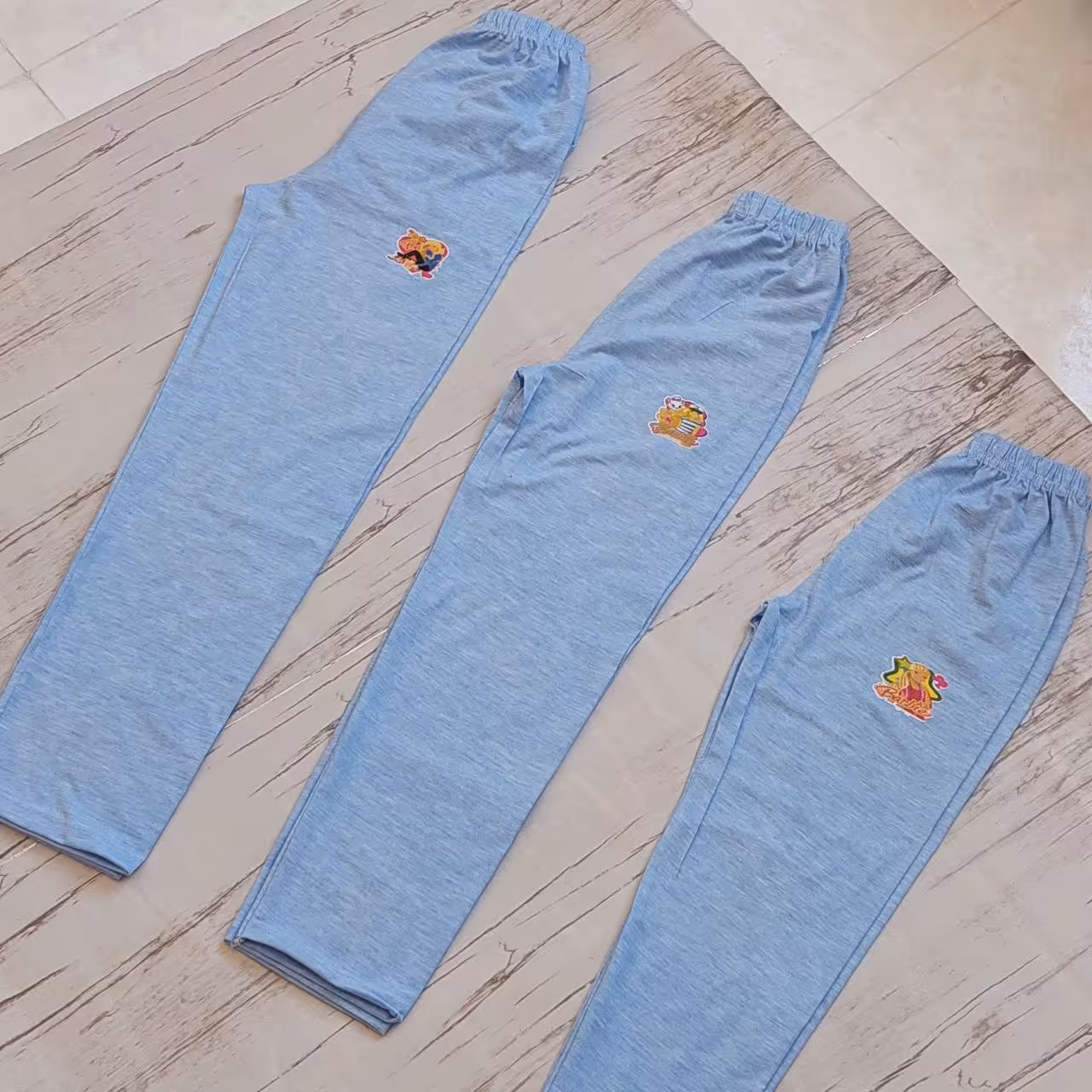 شلوار خانگی دخترانه نخ پنبه رنگی سایز 70،80،90 چهار رنگ متفاوت