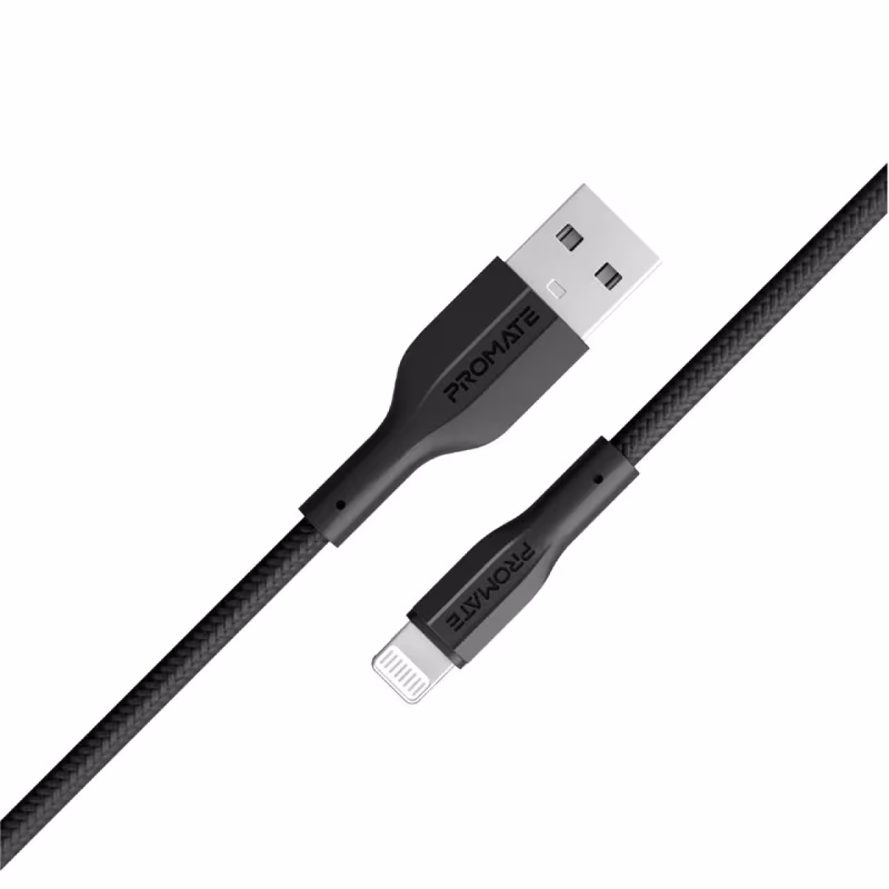 کابل تبدیل USB-A به لایتنینگ پرومیت مدل XCORD-AI.BLACK به طول 1 متر