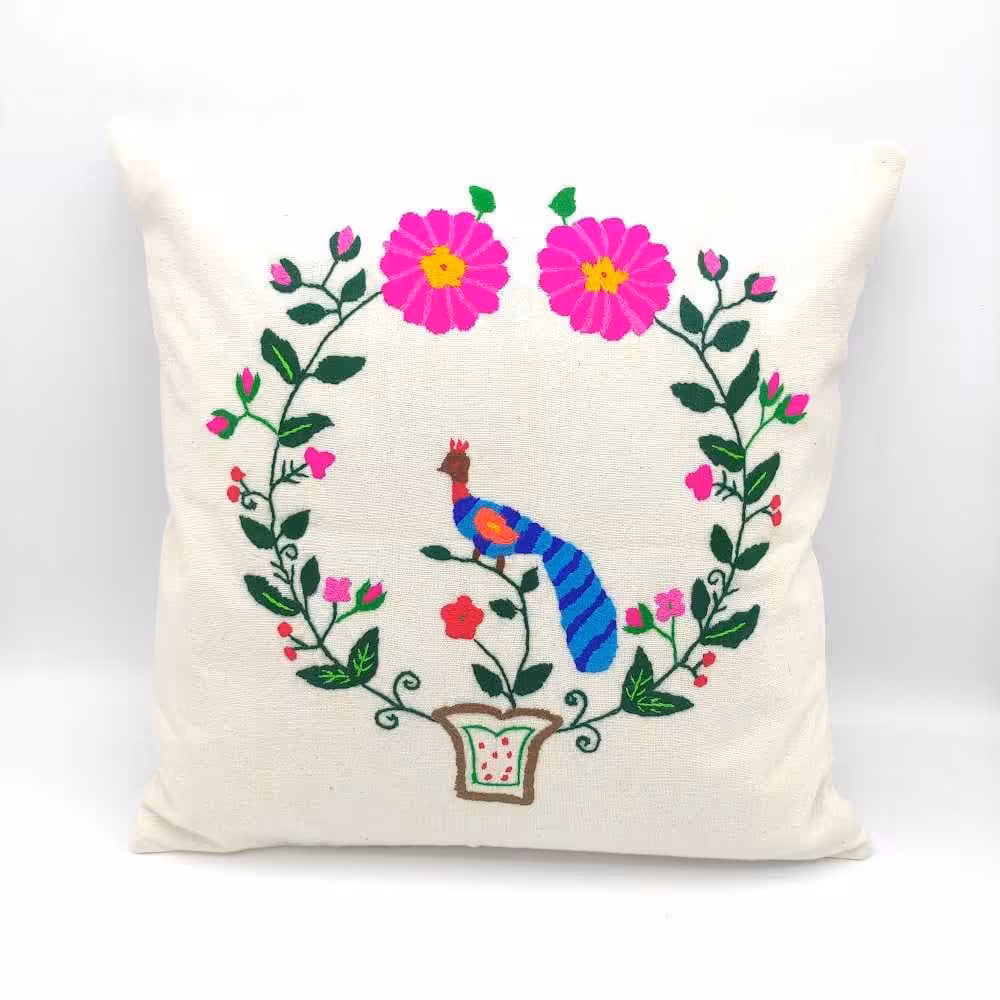 کوسن طرح طاووس(سفارشی) 