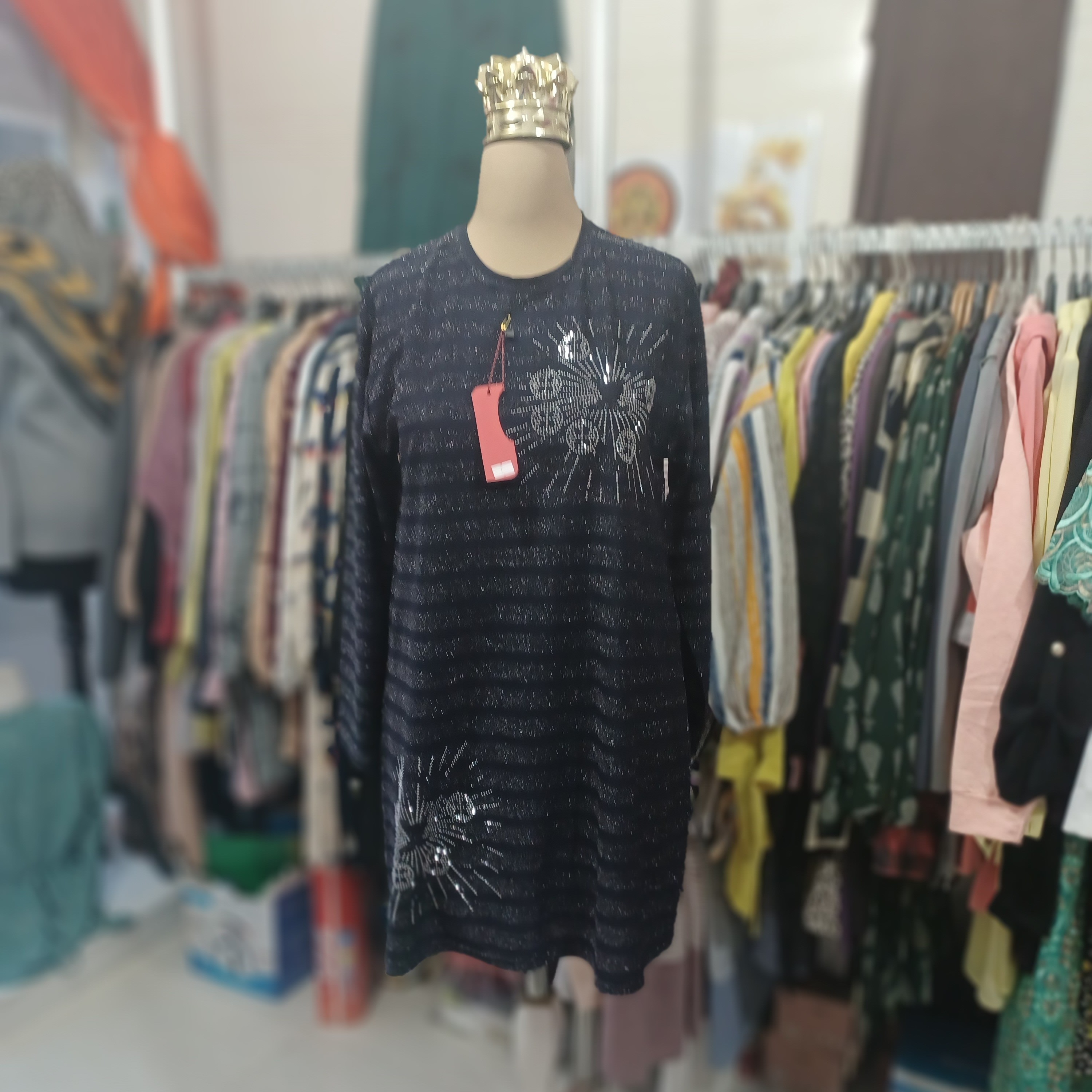 تخفیف حراج تونیک لمه زنانه دو رنگ سبز و سورمه ای سایز 40 تا 42 ارسال رایگان