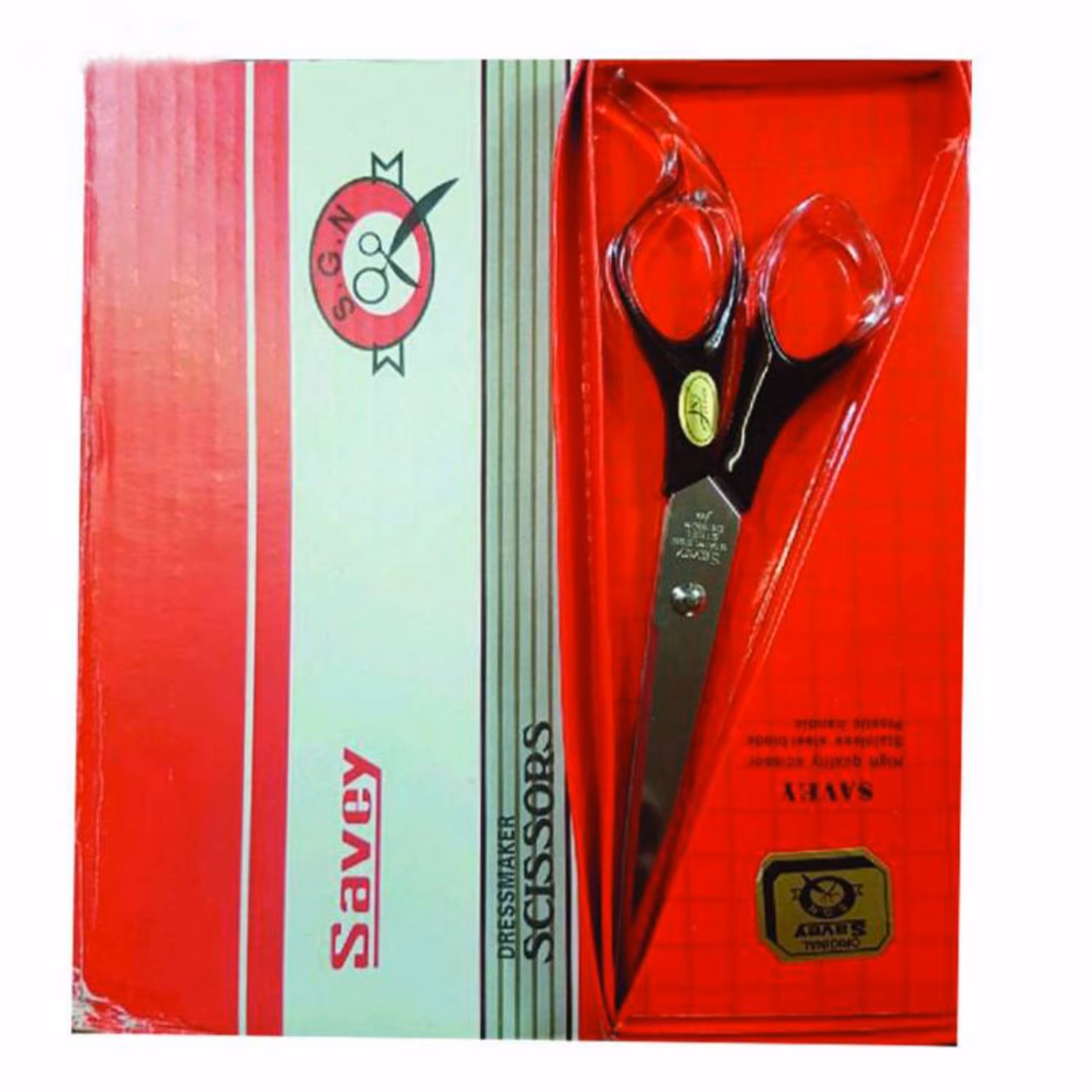 قیچی آرایشی ساووی  S. G. N حعبه دار مدل 0 g11(اصل ) 