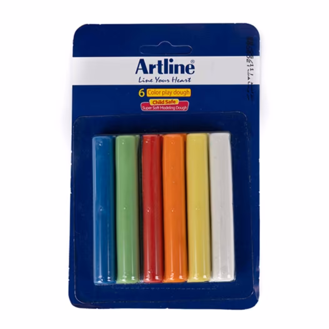 خمیربازی 6 رنگ بلیستر آرتلاین جذاب

