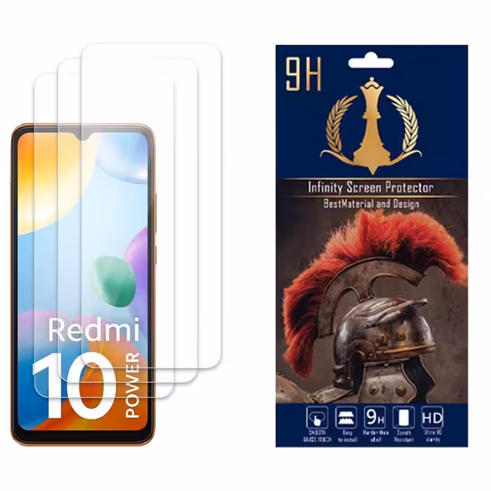 محافظ صفحه نمایش اینفینیتی مدل NANOمناسب برای شیائومی Redmi 10 Powerبسته سه عددی