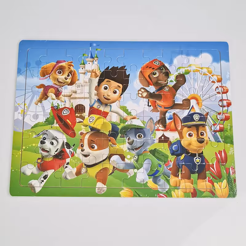 پازل چوبی کودک مدل رایدر و سگهای نگهبان کد 6248942