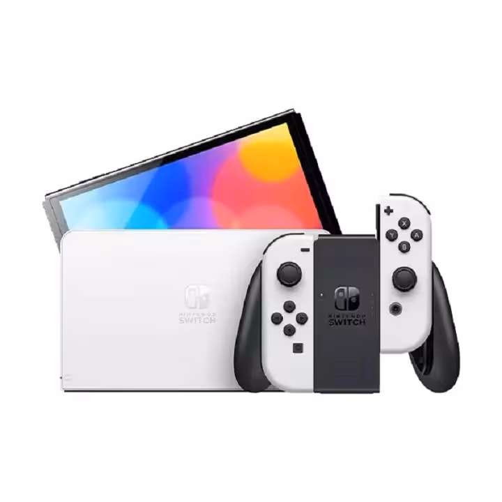 خرید و قیمت کنسول بازی دستی نینتندو مدل Switch OLED White Black Set