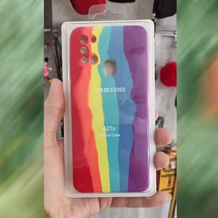 گارد سیلیکونی آبرنگی اورجینال (پاک کنی) سامسونگ A21s کد 4