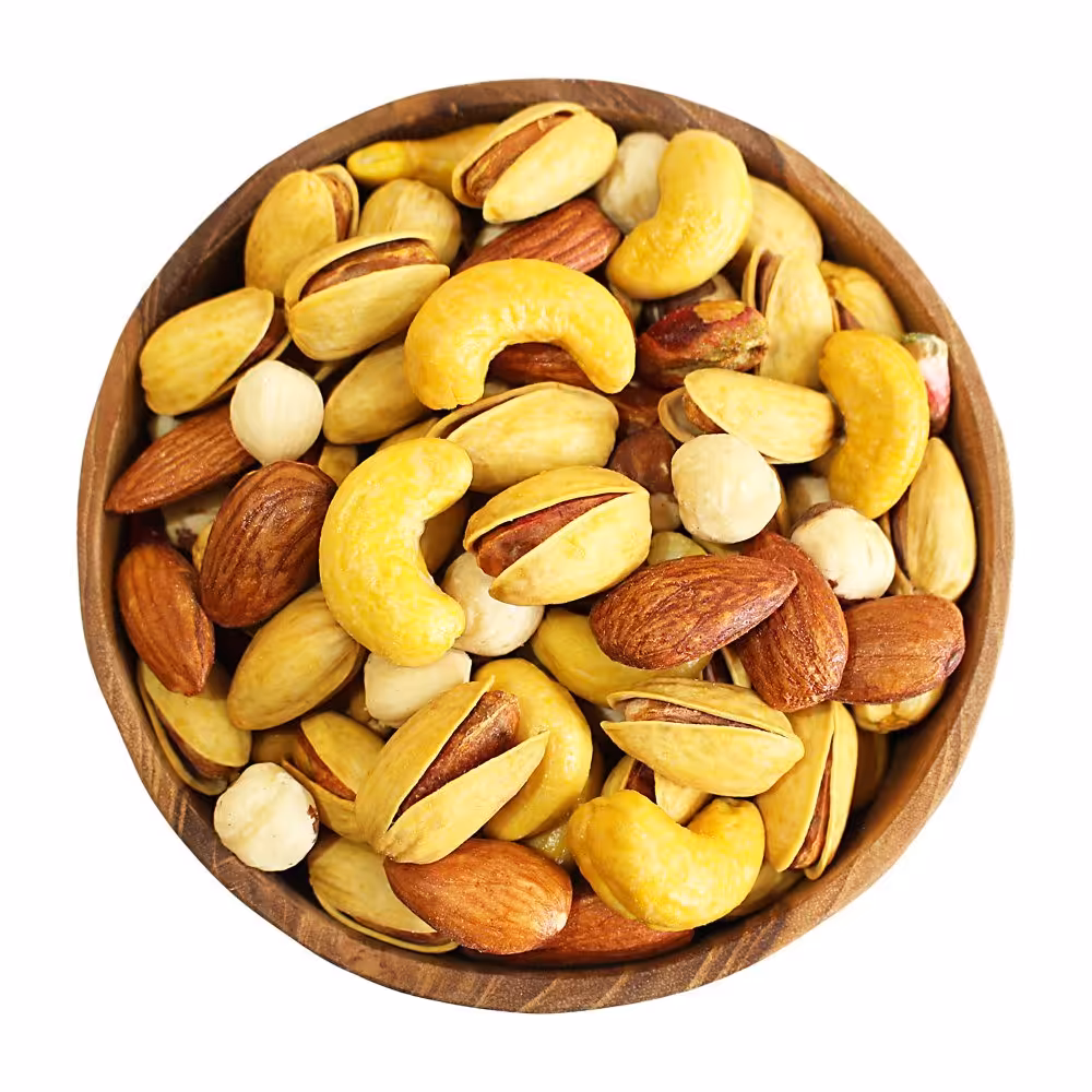 آجیل 4مغز بوداده فوق اعلا تازه وخوشمزه پسته اکبری درشت دستچین براحتی پسته از پوست جدا میشه مغزهای درجه یک