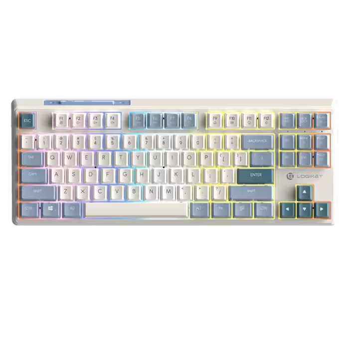 خرید کیبورد گیمینگ لاجیکی Logikey K420W White | فروشگاه گیمینگ تکاف