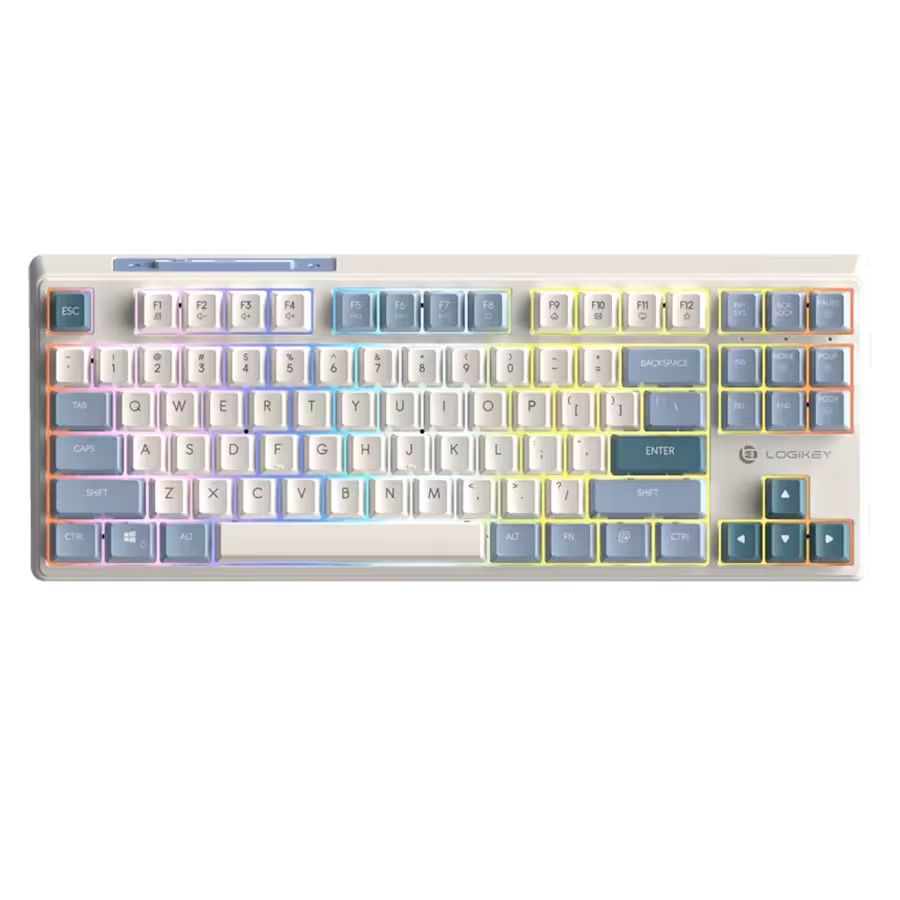 خرید کیبورد گیمینگ لاجیکی Logikey K420W White | فروشگاه گیمینگ تکاف