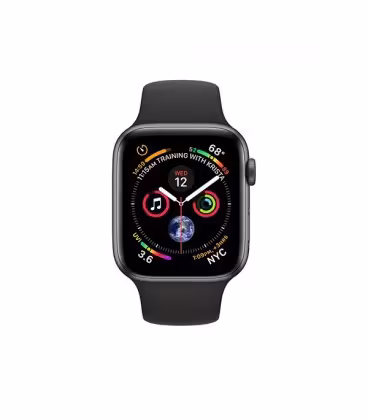 ساعت هوشمند اپل واچ سری 4 مدل Space Gray Aluminum Case with Black Sport Band