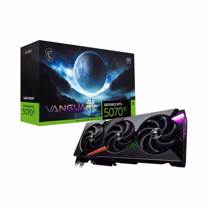 خرید کارت گرافیک MSI GeForce RTX 5070 Ti 16G Vanguard OC با بهترین قیمت