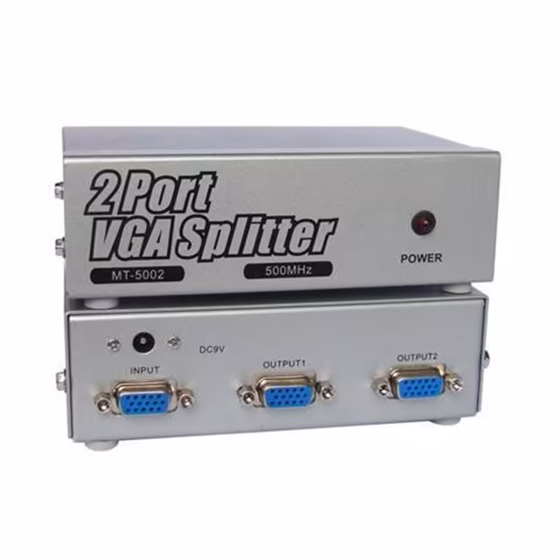 اسپلیتر VGA دو پورت وی نت با کیفیت 500 مگاهرتز