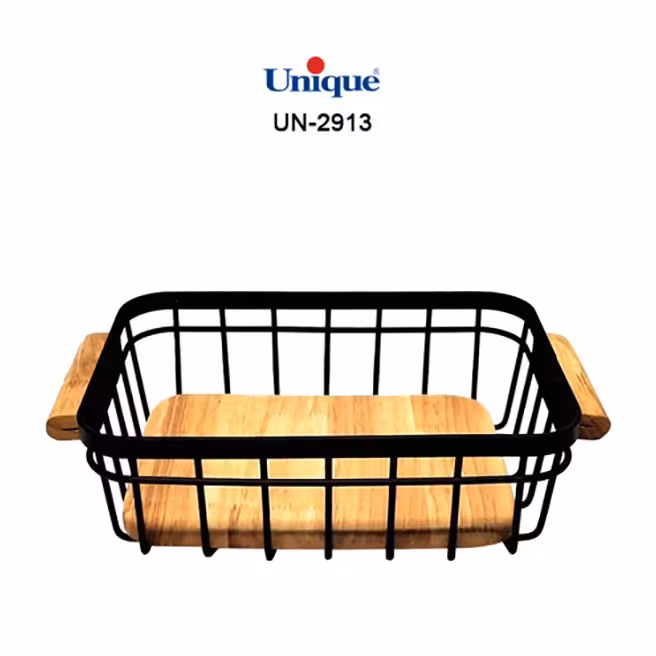 سبدنان بزرگ مربع - چوب یونیک مدل 2913