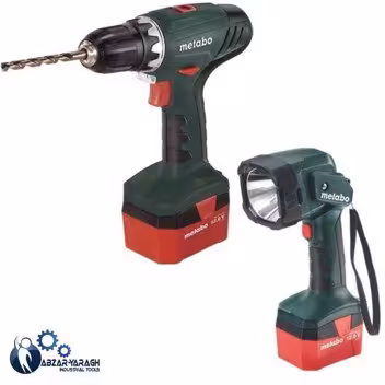 دریل و چراغ قوه شارژی متابو مدل BS 12+ULA 12 - ابزار یراق